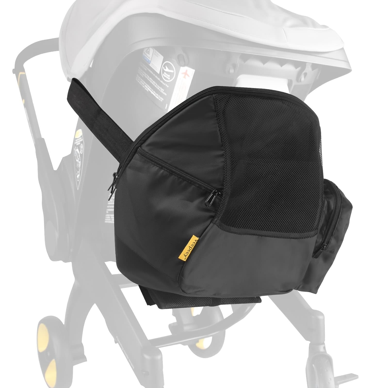TEMU Stroller Mommy Bag, Storage Bag Compatible With Donna Car Seat & Stroller, Multi-pocket Diaper Organizer Bag, Portable Large Capacity Travel Mommy Handbag