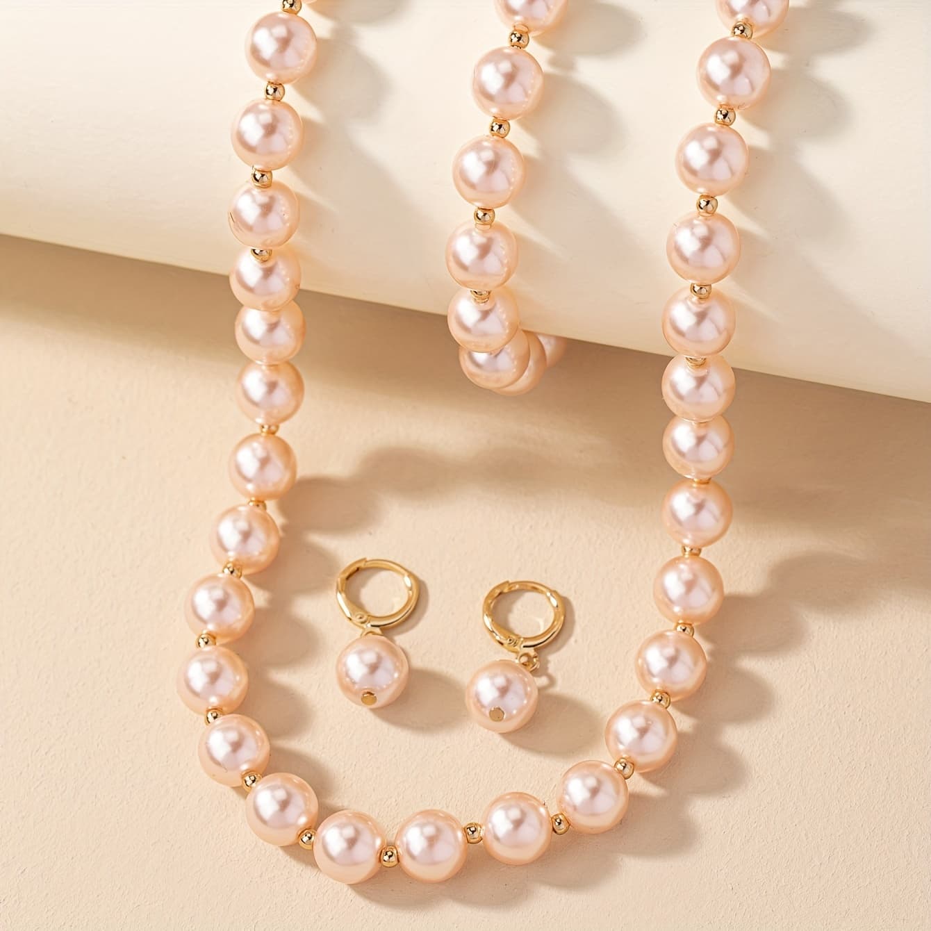 TEMU 4pcs Set Women's Fashion Jewelry Set, Simple And Elegant Necklace, Bracelet, And Earrings Set, Suitable For Weddings And Daily Wear, Bride/bridesmaid Gift