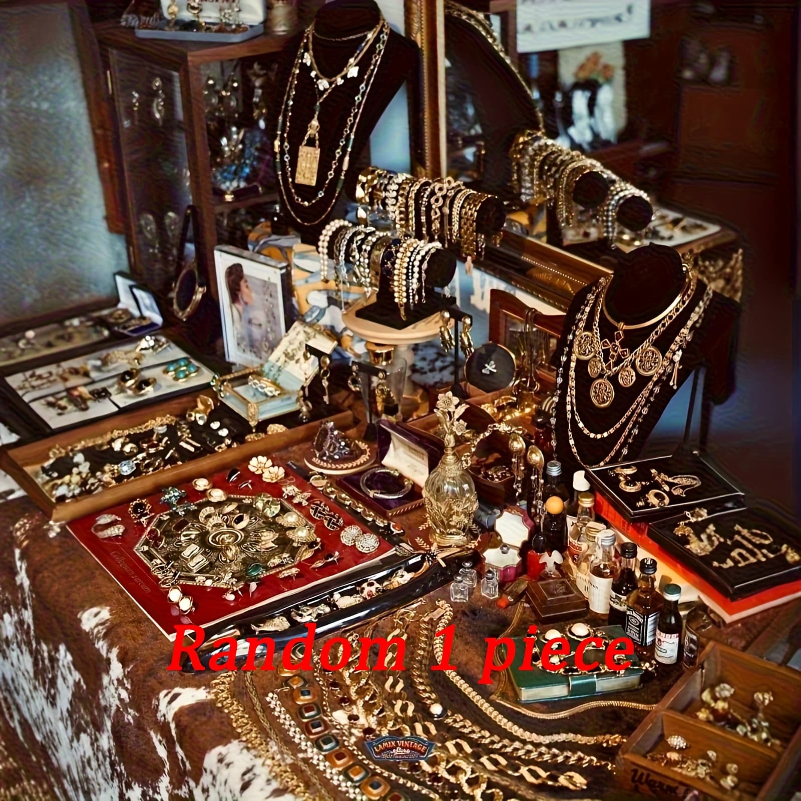 TEMU Random 1pc, Random Styles, Necklaces, Rings, Bracelets, Studs, Earrings, Anklets, Metal Geometric Patterns, Suitable For Women's Dates, Parties And Holiday Gifts
