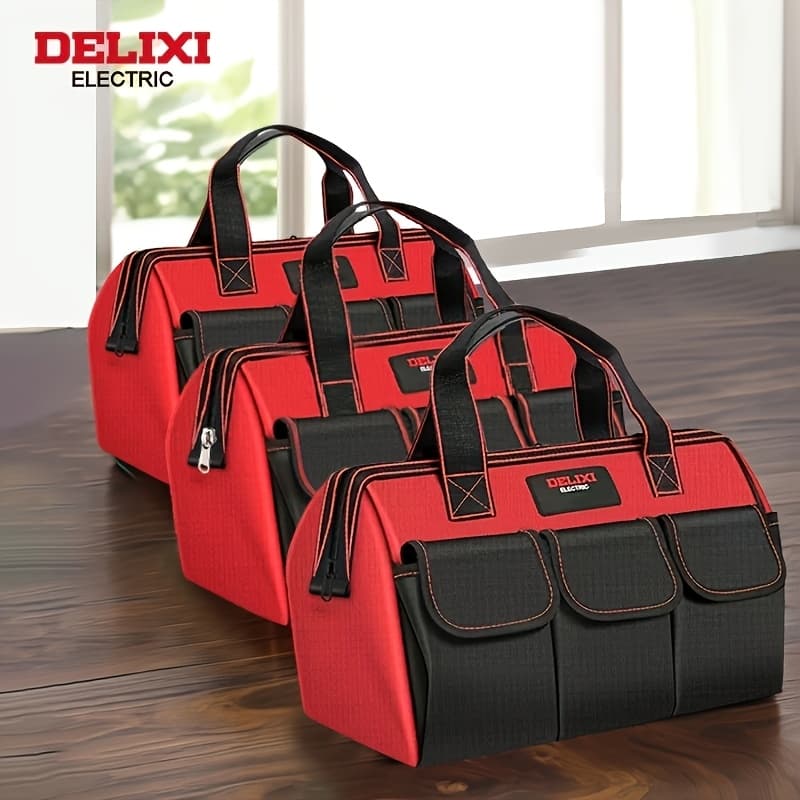 TEMU Electric Tool Kit 3pcs Set, 12/13/16in, With Large Zipper, Portable Empty Tool Box Organizer Storage, Soft Handle Carrying , Toolbox Organization, Father Day Dad Men Mechanic Birthday Gift