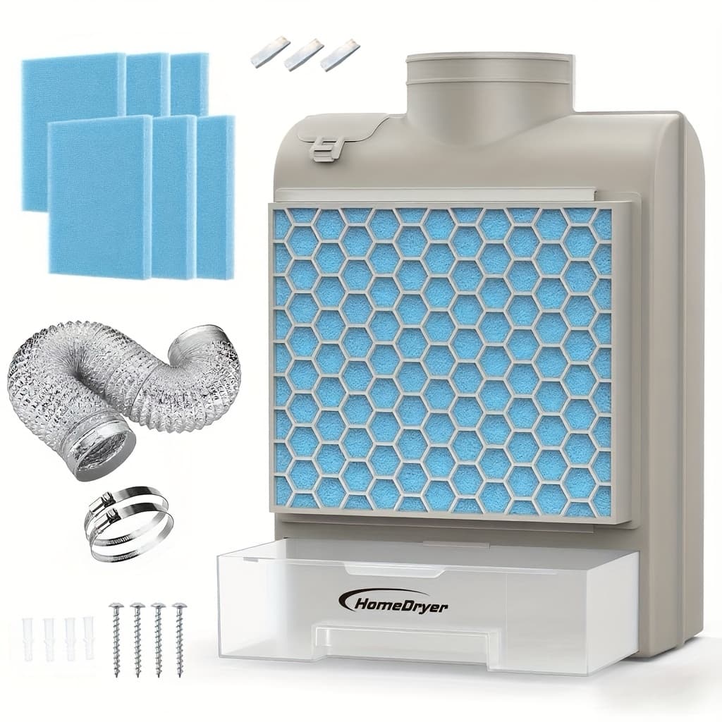 TEMU Better 3-in-1 Kit Box With Stainless Steel Screen Filter, Air Quality Water Drawer System, Full Accessories, Easy To Clean&install, Extra Polyester Filters For Electric Dryers