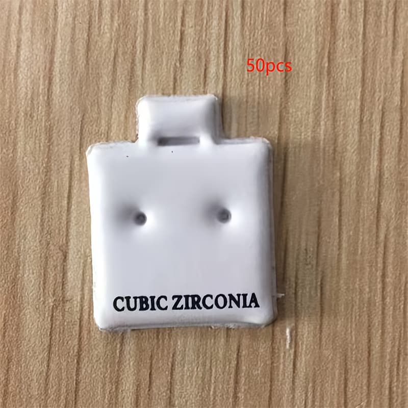 TEMU 50pcs Pvc Earring Display Cards - Jewelry Packaging & Hanging Tags For Studs And Earrings