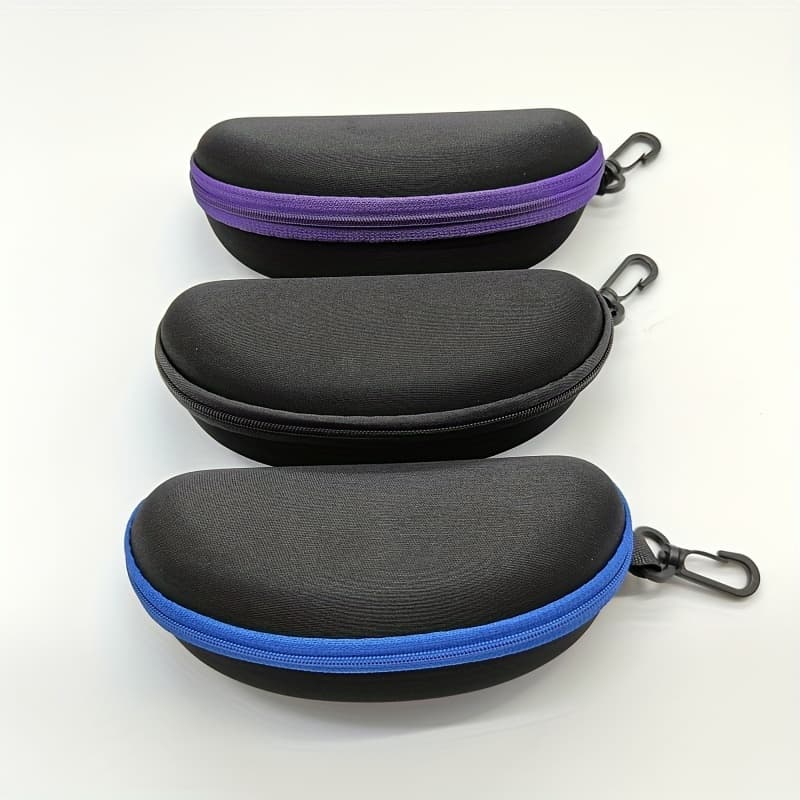 TEMU 3pcs, Glasses Case, , Versatile, Portable And Durable Eyewear Storage Box, Suitable For And Use As A Protective Eyewear Case