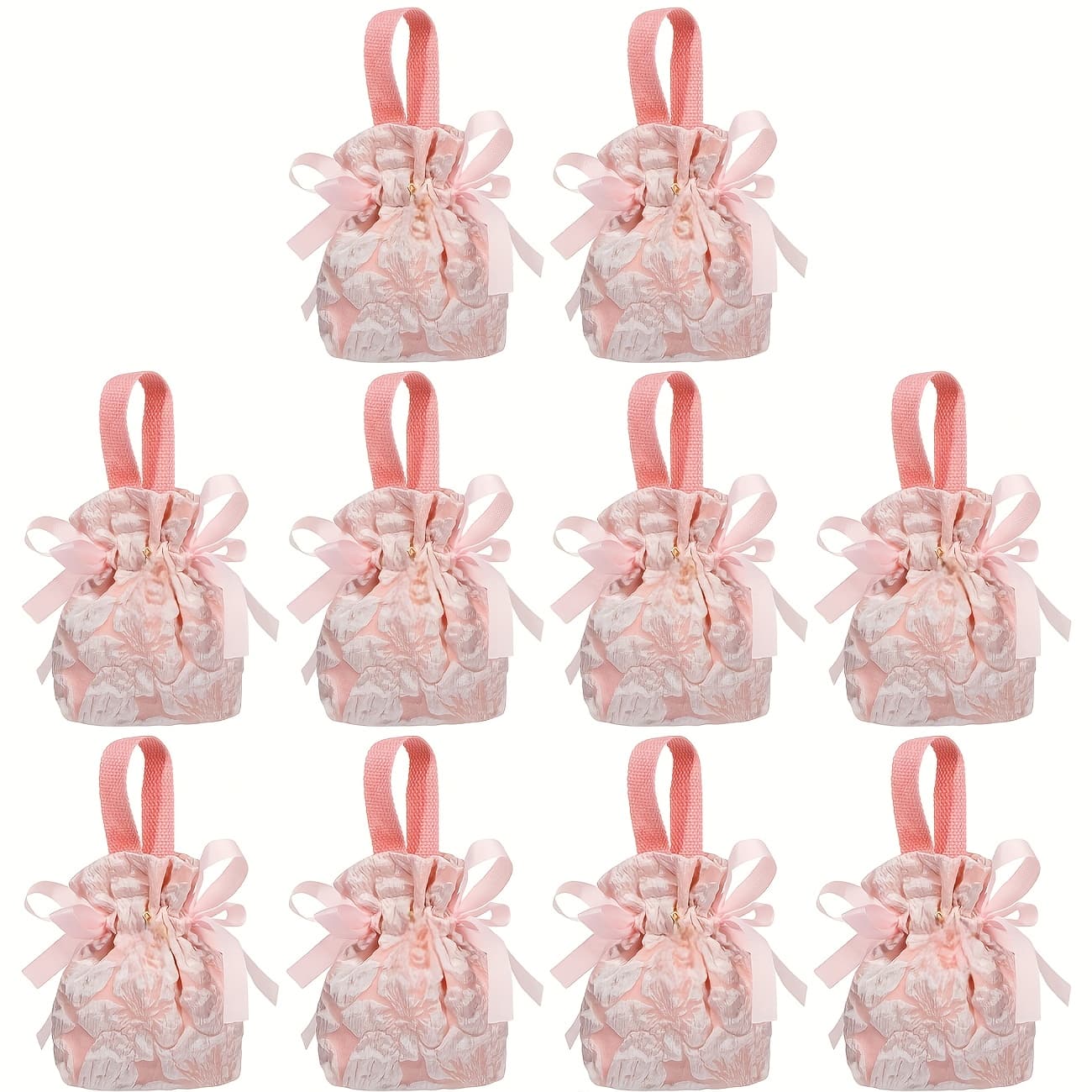 TEMU Gift For Her/him 10pcs Wedding Candy Bag, Minimalist Wedding Candy Bag, High-end Party Candy Bag, High-end Fabric Bag