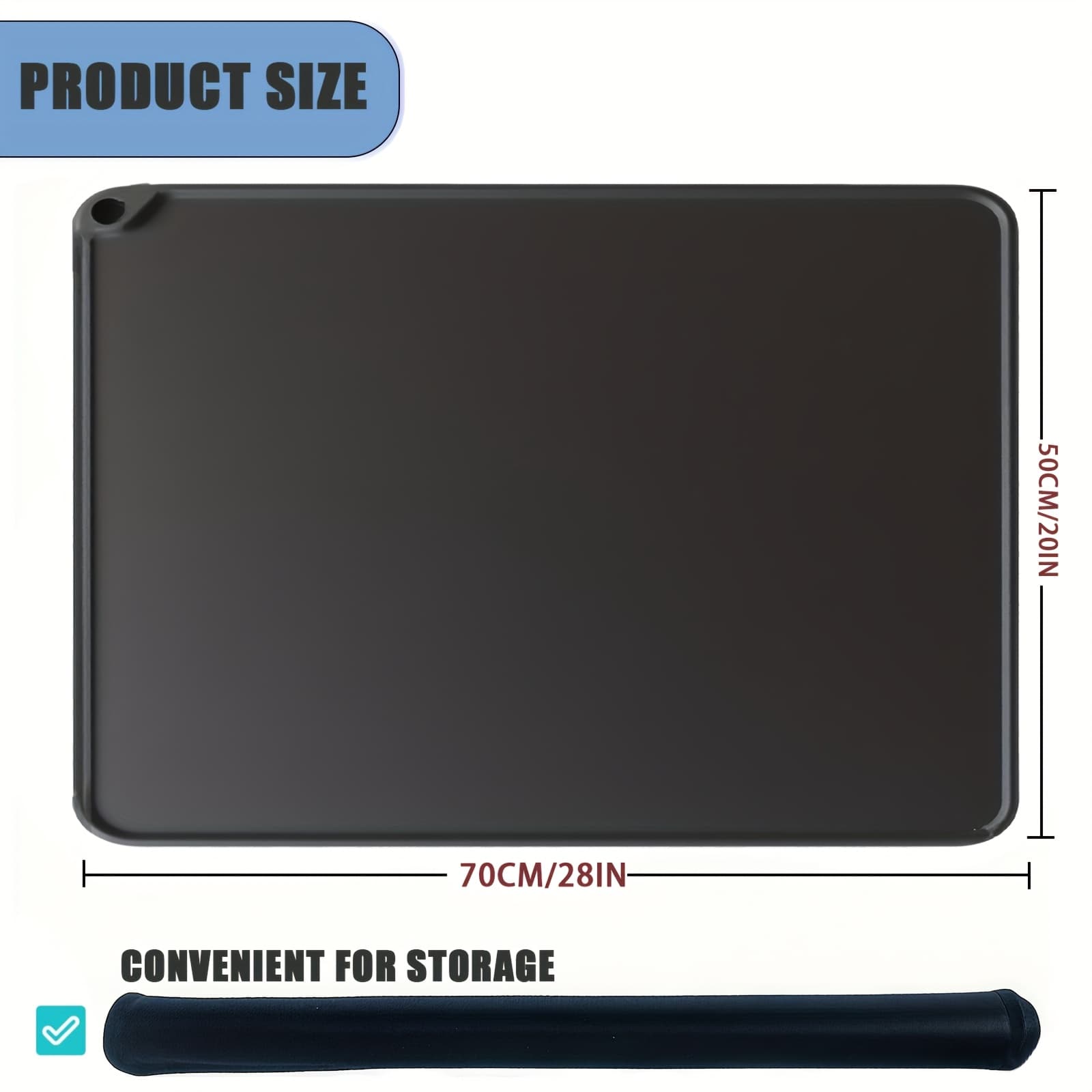 TEMU Heat-resistant Mats For , Silicone Covers For Ceramic Tops, And Protective Guards For Kitchen And Rv Use, Designed For Versatile Countertop Protection