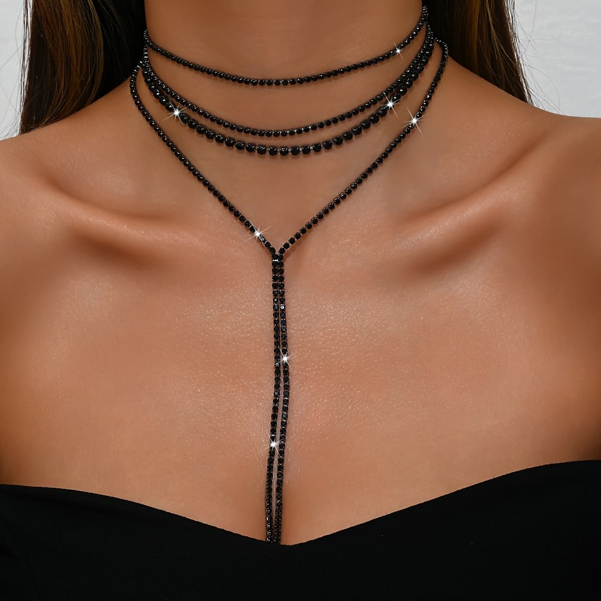 TEMU Elegant And Stylish Necklace For Brides, Perfect For Banquets, Parties, And Gifting, A Fashionable Jewelry Piece For Special Occasions