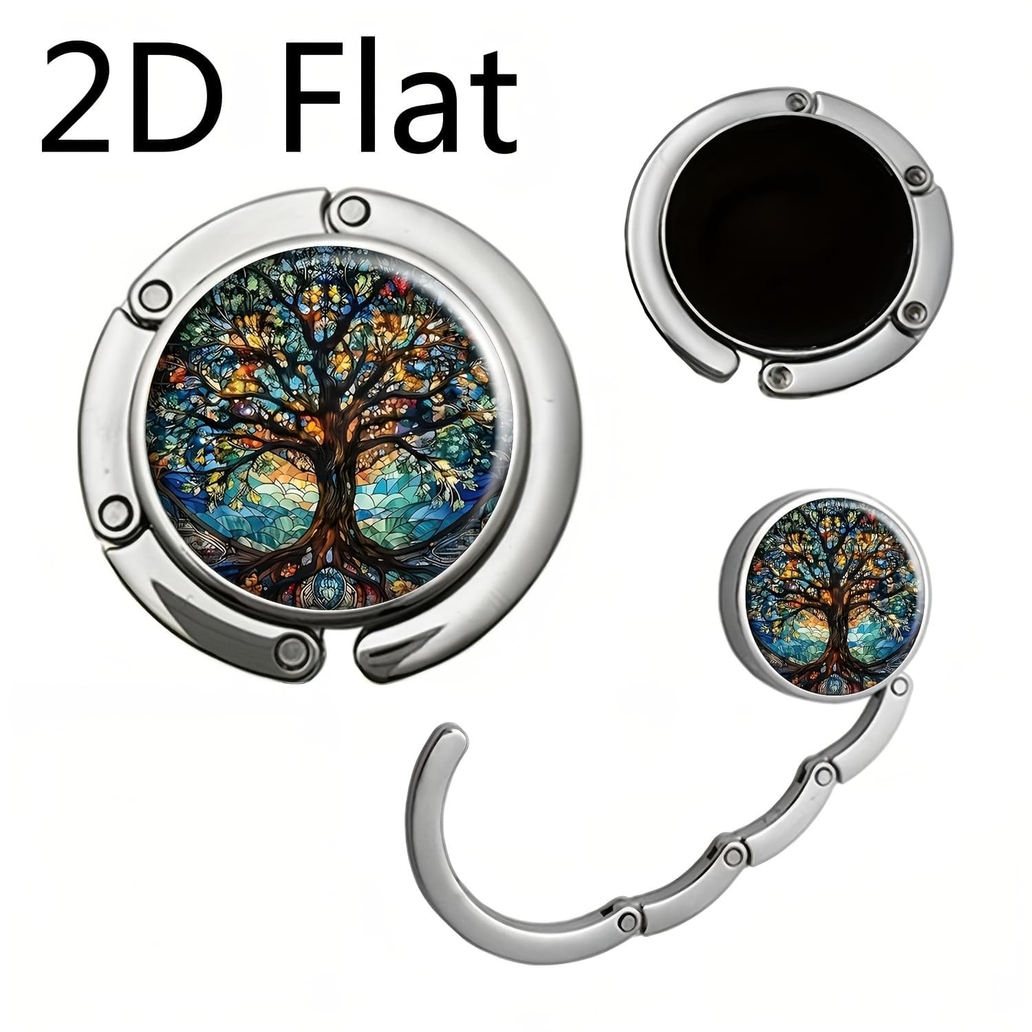TEMU 2d Flat - Foldable Handbag Holder For Tables, Ideal For Storing Purses While Traveling. A Unique Gift Featuring Of