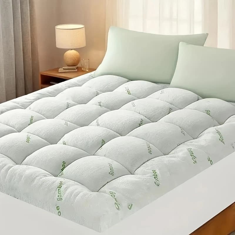 TEMU 1pc Mattress Topper - 1500gsm Topper - Hotel Quality Topper Mattress Pad Extra-single/king Single/double/queen/king
