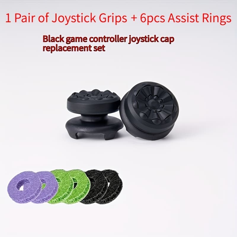 TEMU 8-pack For Ps4/ps5, For And Aim Assist Rings- Joystick Grips With High-performance , Anti-slip Aim Enhancers, Reusable( Compatible)- Suitable For Ps5/ps4/ One/switch