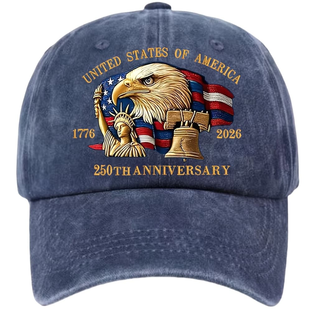 TEMU 250th Anniversary Celebration Event - Wear A Hat, The Stylish And Casual Comfortable Baseball With Eagle Print, A Great Gift For , A Trendy Streetwear Hat That Goes Well With Any Outfit