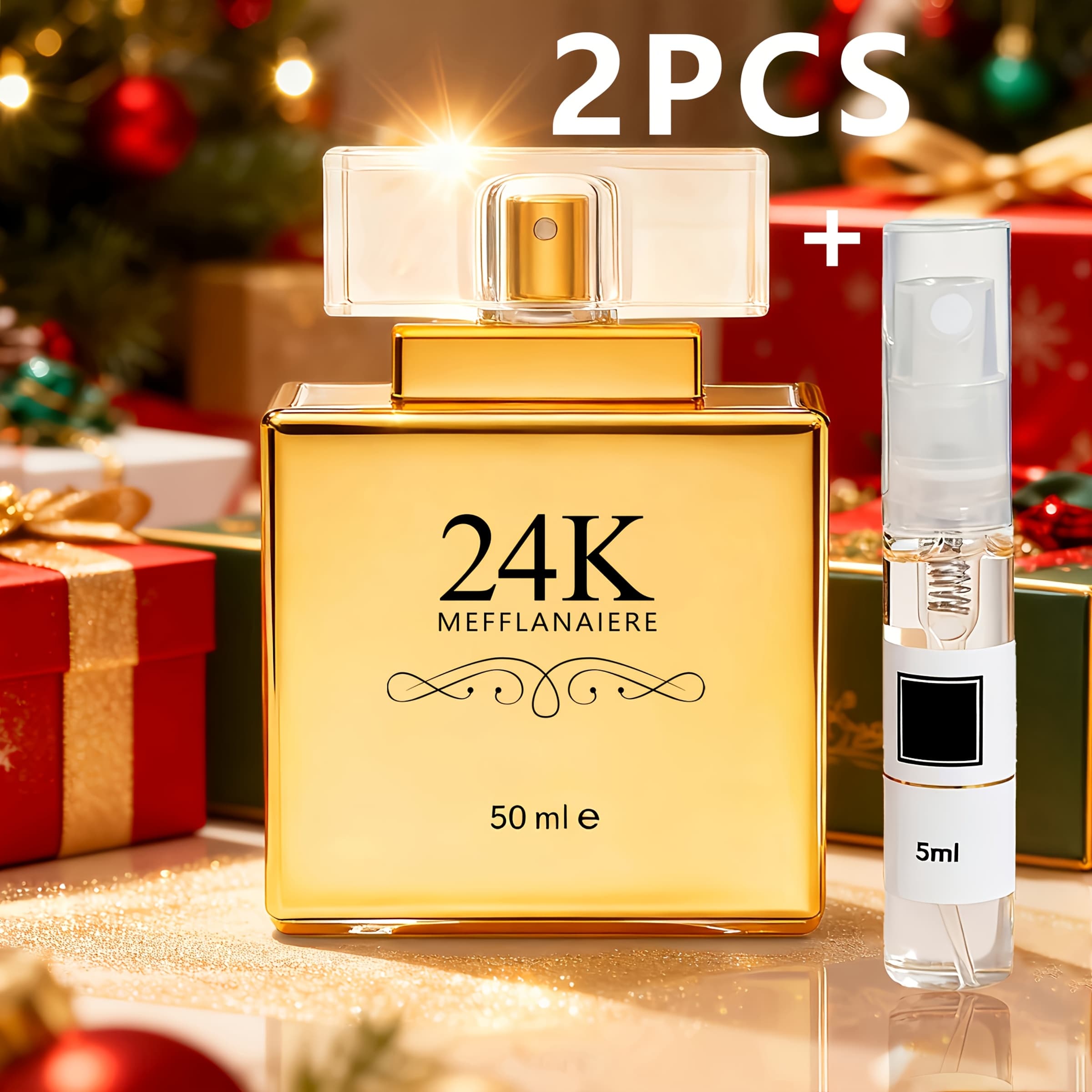 TEMU 1.7 Fl Oz/0.34fl Oz- 24k Women's Eau De Toilette, Notes, Luxurious Gold- Design, Perfect For Dates And Everyday Wear, An Ideal Holiday Gift!
