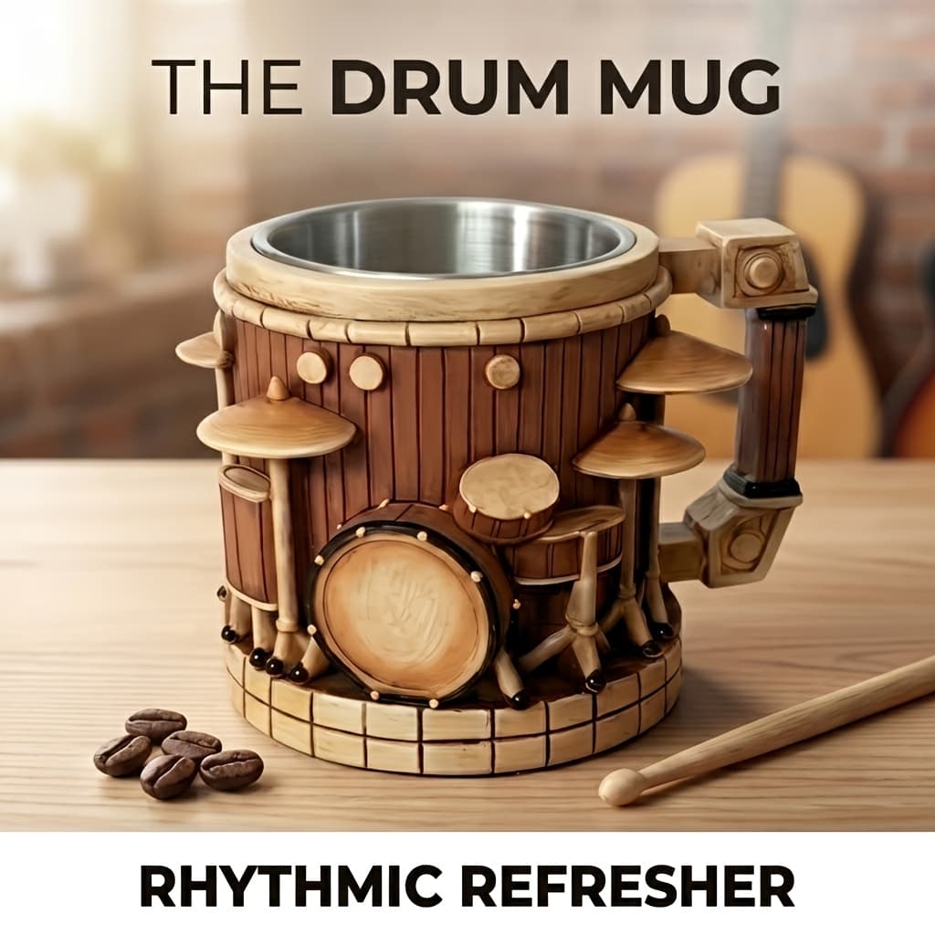 TEMU Mugs, And Creative With Musical Instrument Shapes, Suitable For Hot And Cold Drinks, The Perfect Gifts For Music Lovers