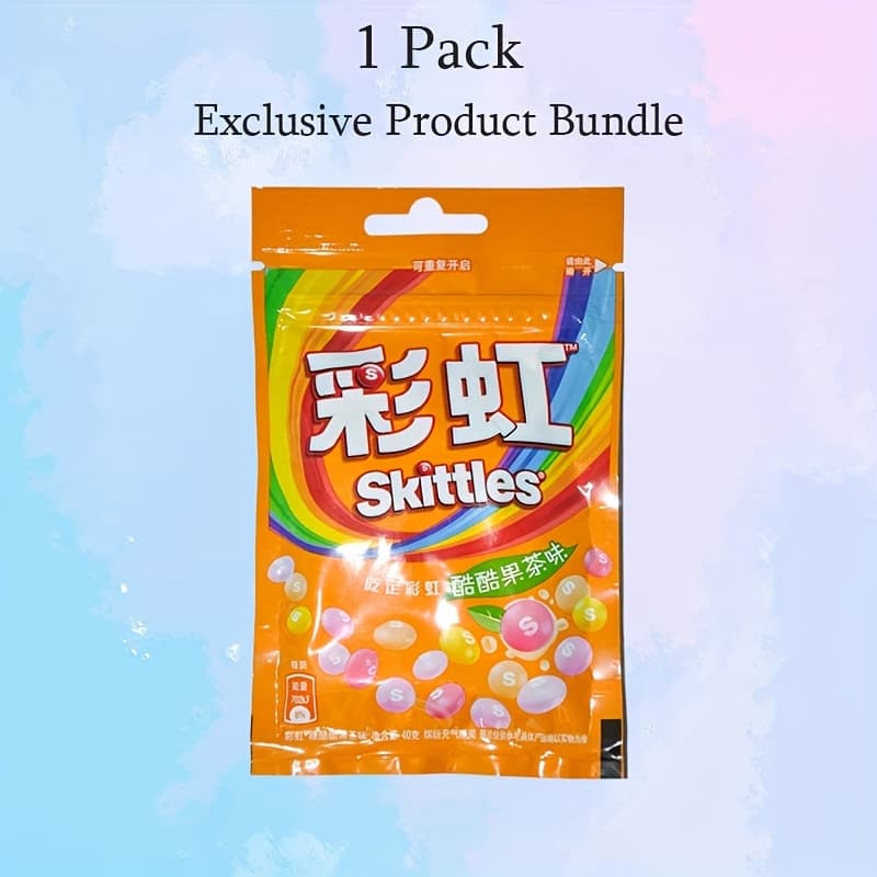 TEMU Skittles Candy Variety Pack Shipped Randomly 1.41oz(40g) Production Date Format(yy/ Mm/ Dd), Children's Candy Snacks, Flavors Are Shipped At Random.