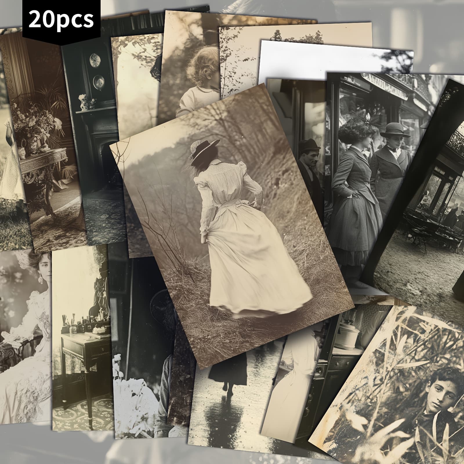 TEMU Set Of 20 Photo Postcards Measuring 4x6 Inches, Featuring Classic Pinup Art, Perfect For Scrapbooking And Crafting As Collectible Decorative Cards