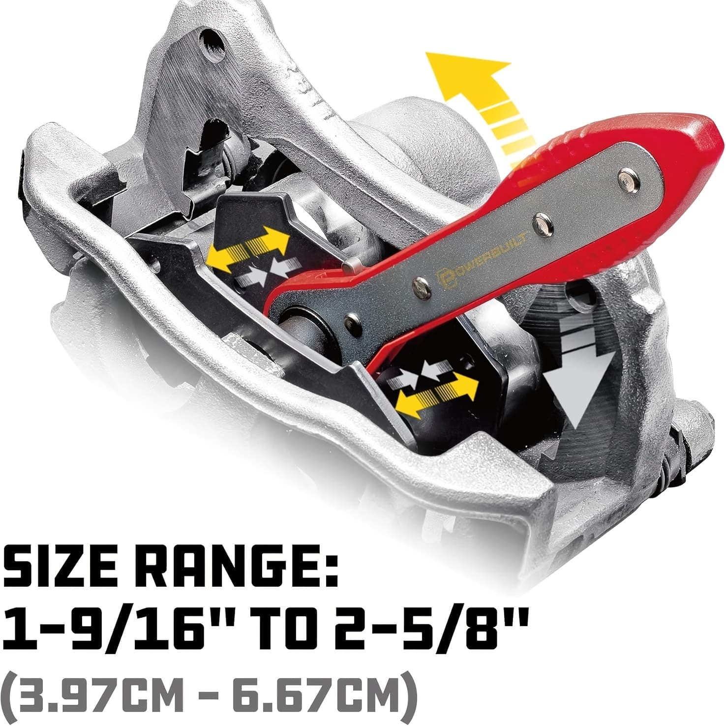 TEMU Brake Caliper Compression Tool Set, Automotive Disc Pistion Ratchet Ratcheting Press Tool, Car Brake Pads Retractor Compressor With 4pcs Spreader Plates For Brake Pump Adjustment