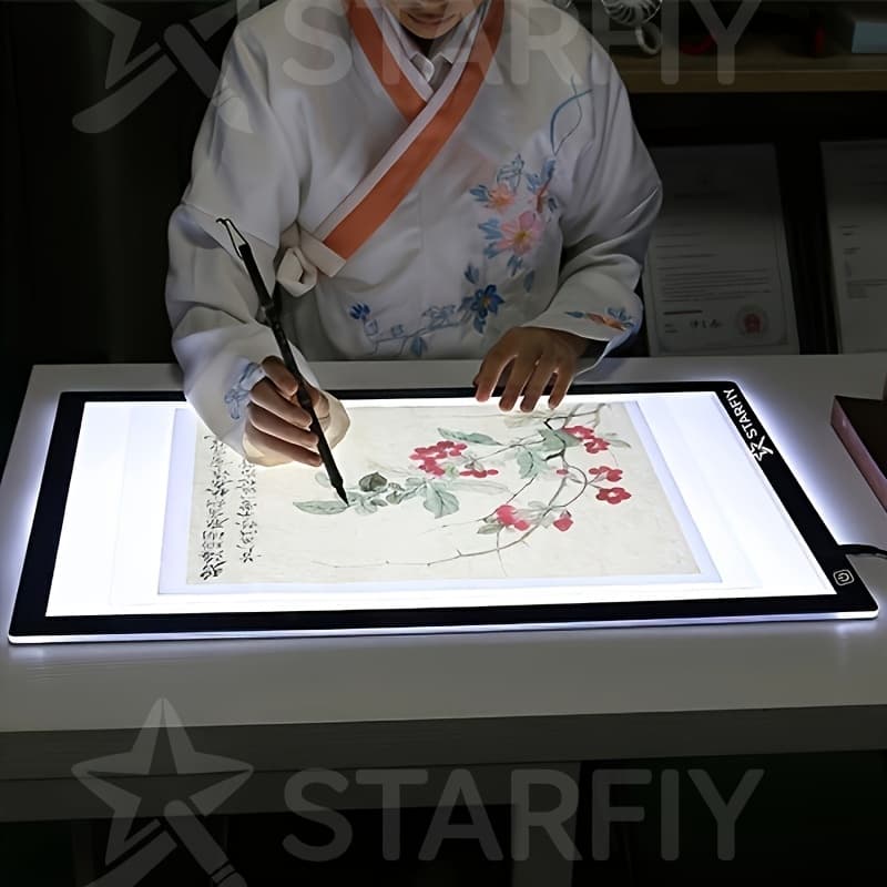 TEMU Black Friday Items Bar Led Drawing Board A2/a3/a4 - High Brightness Eye- Tracing Light Pad With 3-speed Dimming For Diamond Painting Sketch Copy Table