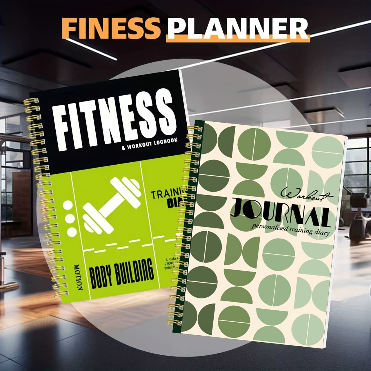 TEMU 2pcs High Quality Fitness Record Book, Spiral Double , Suitable For Recording And Planning Weight Loss Or Fitness Details, Is Weight Loss Tracking Recorder