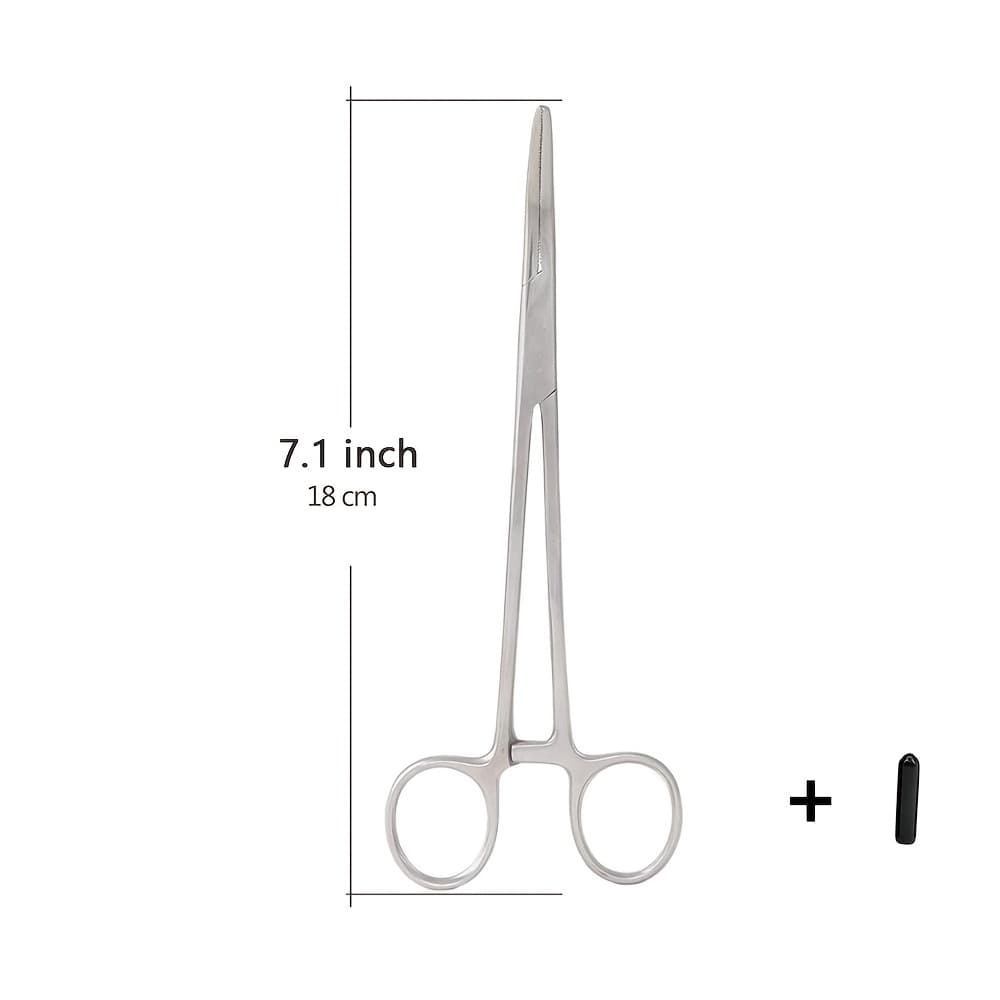 TEMU 18cm Stainless Steel Fishing Pliers, Suitable For Outdoor Fish Control, Line Cutting, And Removal, Without Battery