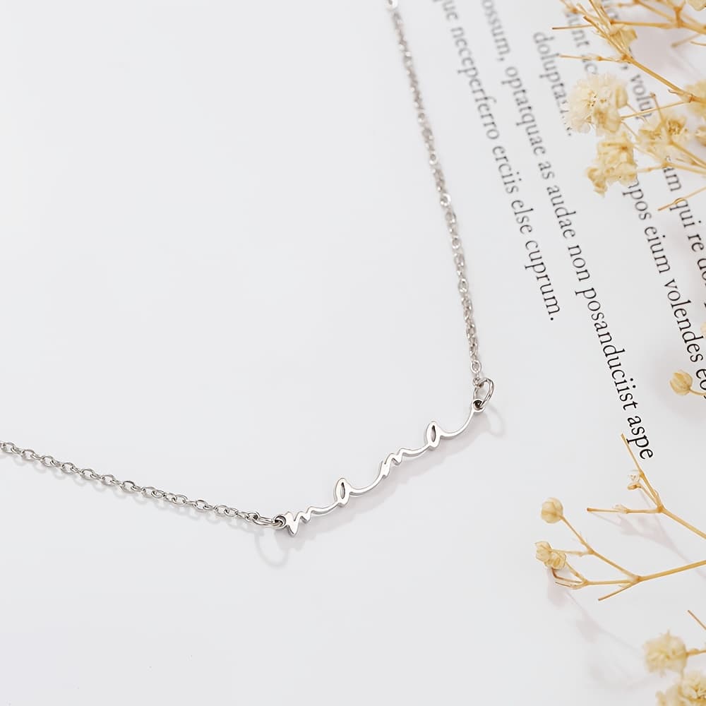 TEMU Mama Pendant Necklace, A Delicate And Compact Gift For Mothers