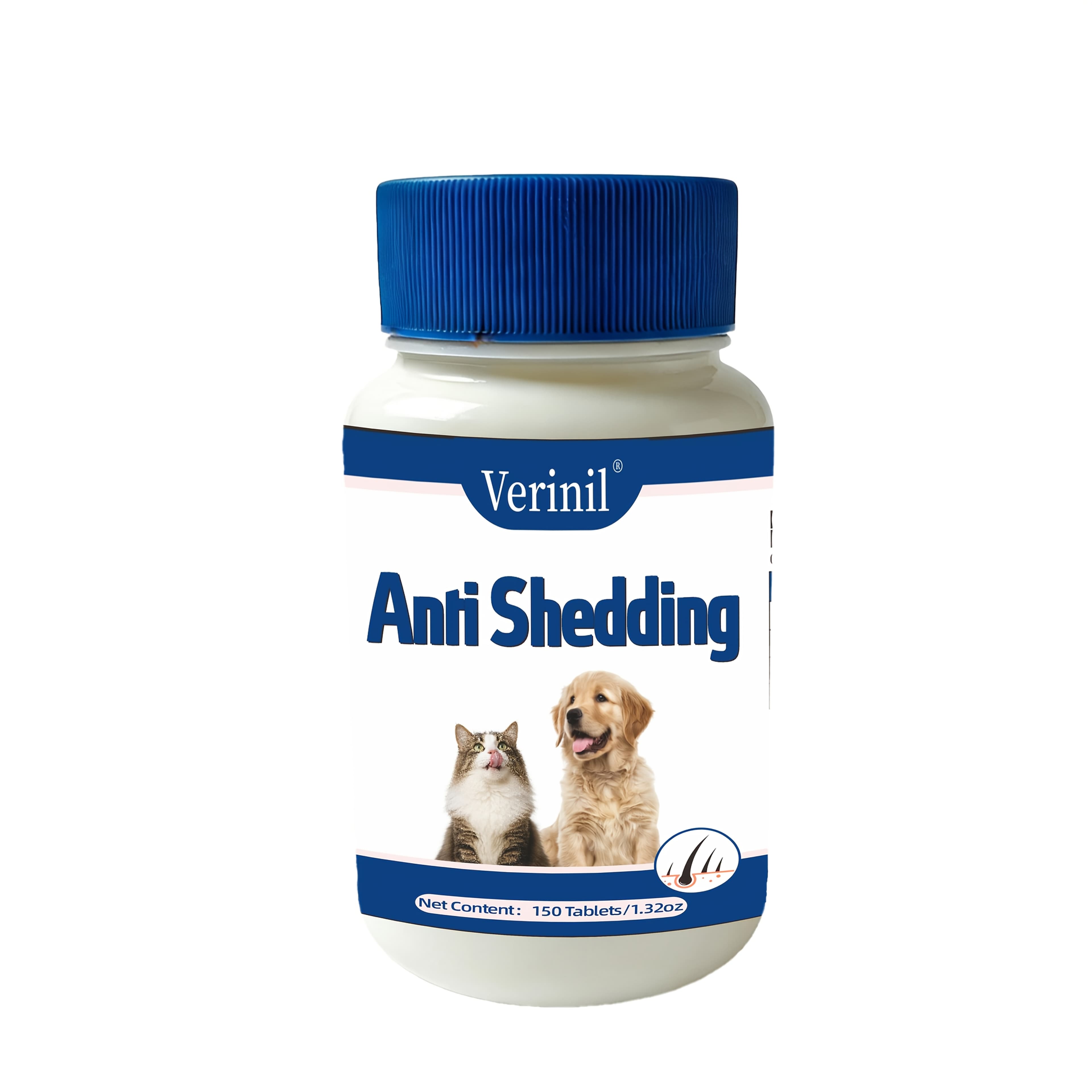 TEMU Anti-shedding Chewable Tablets For Dogs And Cats, Hair Strengthening Skin And Coat Health Supplements, 150 Tablets