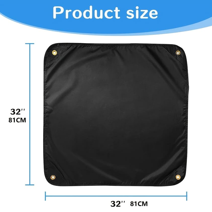 TEMU Air Conditioner Covers For Outside Units, Central Ac Cover For Outdoor Unit Heavy Duty Water-resistant Top Cover 32 X 32 Inch