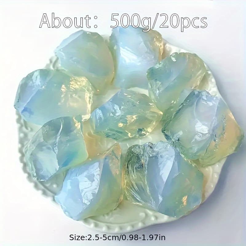 TEMU 1.1lb/500g, Opal Stone, Home Decor, Holiday Gifts, Mineral Specimen Gemstone , Aquarium Fish Tank Planter Decoration Stone