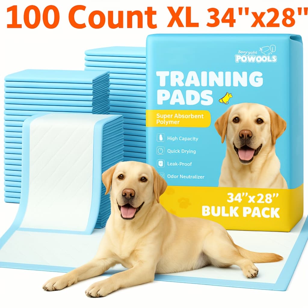 TEMU 100pcs 22''x22''/34''x28'' Super Absorbent Pet Urine Pads | 6-layer Leakproof Quick- With | Training & Housebreaking Supplies For Dogs/cats/rabbits | Disposable Bed/toilet Pad With Pheromones Dot