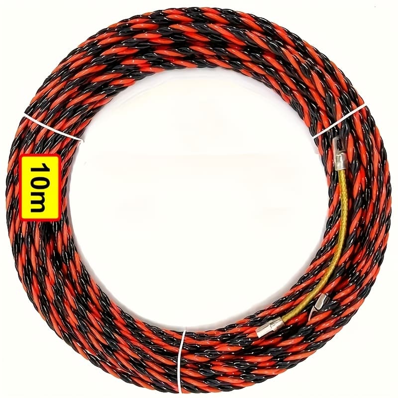 TEMU Electrician's Wire Puller Tool, , Features Non-braided Construction With Durable Metal Connectors. The Flexible Material Allows For Easy Insertion And Extraction Of Cables.