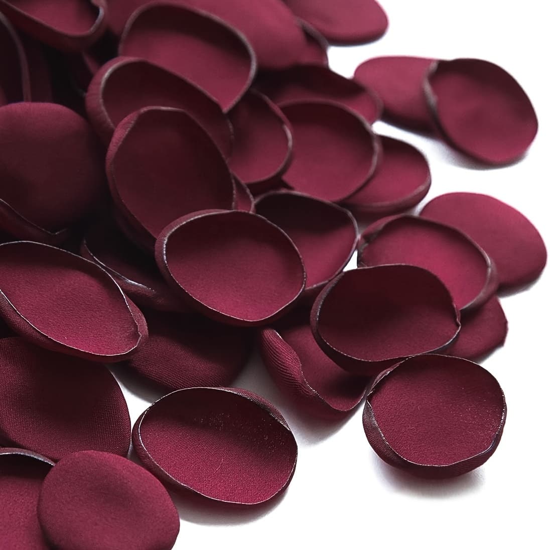 TEMU 100pcs Rose Petals Burgundy Flower Petals Artificial Flowers For Bridal Shower Romantic Night Wedding Aisle Table Centerpieces Reception Tables Decorations