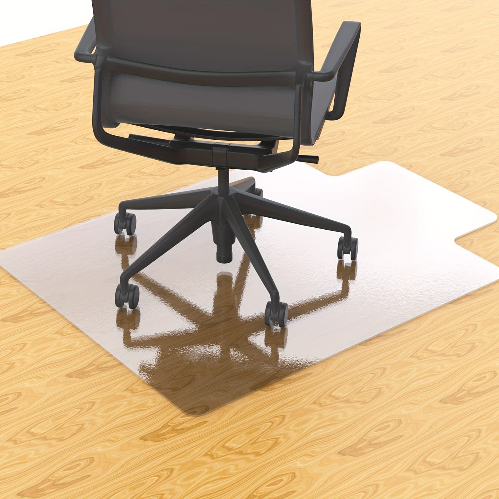 TEMU Transparent Office Plastic Floor Mats, Office Chair Floor Mats, Suitable For Offices, Living Rooms, Studies And . It Can Effectively Protect The Floor From Scratches And Wear.
