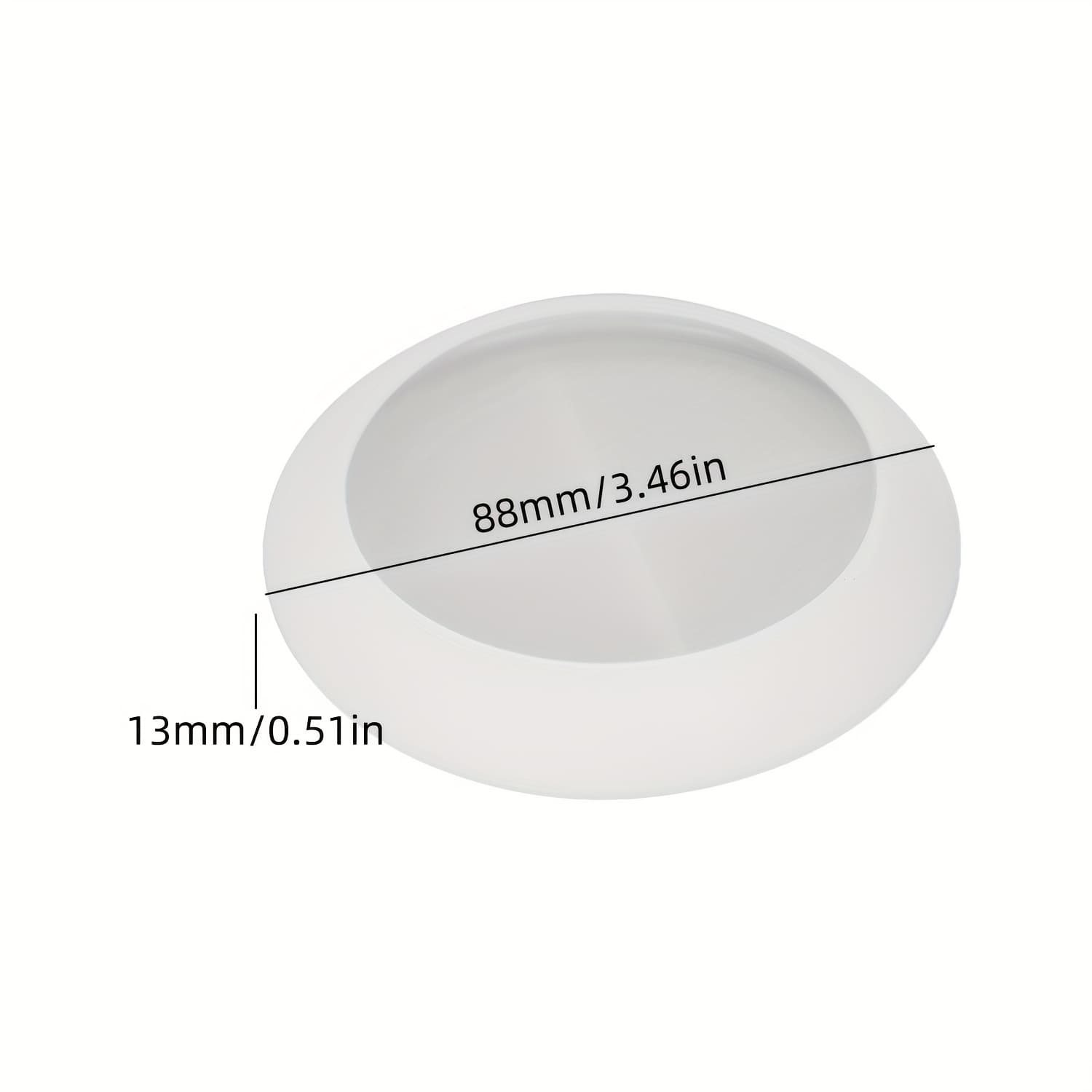 TEMU Round Dish Silicone Mould Home Decoration Plaster Plate Silicone Mould Round Concrete Coaster Cement Coaster Epoxy Resin Mould For Casting Jewellery Plate