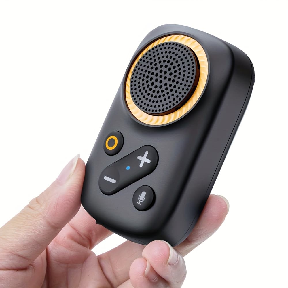 TEMU Wearable Wireless Speaker, Clip-on Wireless Ultra Lightweight Mini Speaker (non-magnetic), Built-in With & Mic, With For Outdoor, Travel, And Daily Use