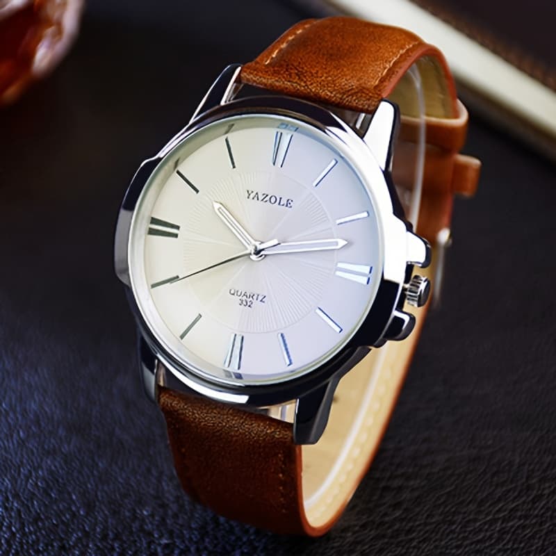 TEMU 1pc Men' Casual Business Watches