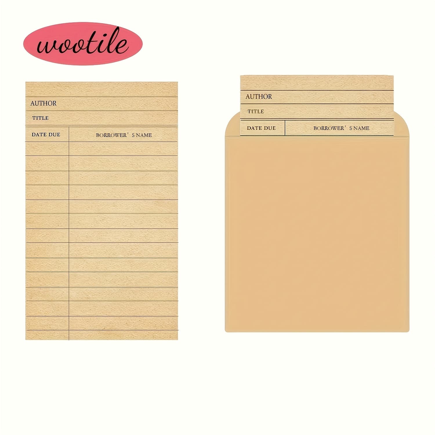 TEMU Library Check Out Cards Library Card Pocket Envelopes For School Office Books 25pcs Library Pockets And Cards
