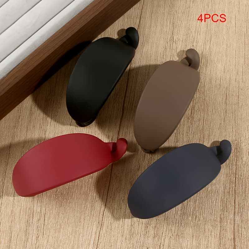 TEMU 4pcs Minimalist Twist Banana Clips | Elegant Hair Additions For Back Of Head, Solid Color Matte Plastic, Ideal For , Back To School, Thanksgiving, Christmas, New Year, Valentine's, Carnival