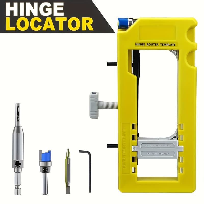 TEMU Door Jig, Door Mortiser, Installation Kit, Door Router Template Fits For Door From 3” To 5” Length And Types Of Sqaure, 1/4” Or 5/8”
