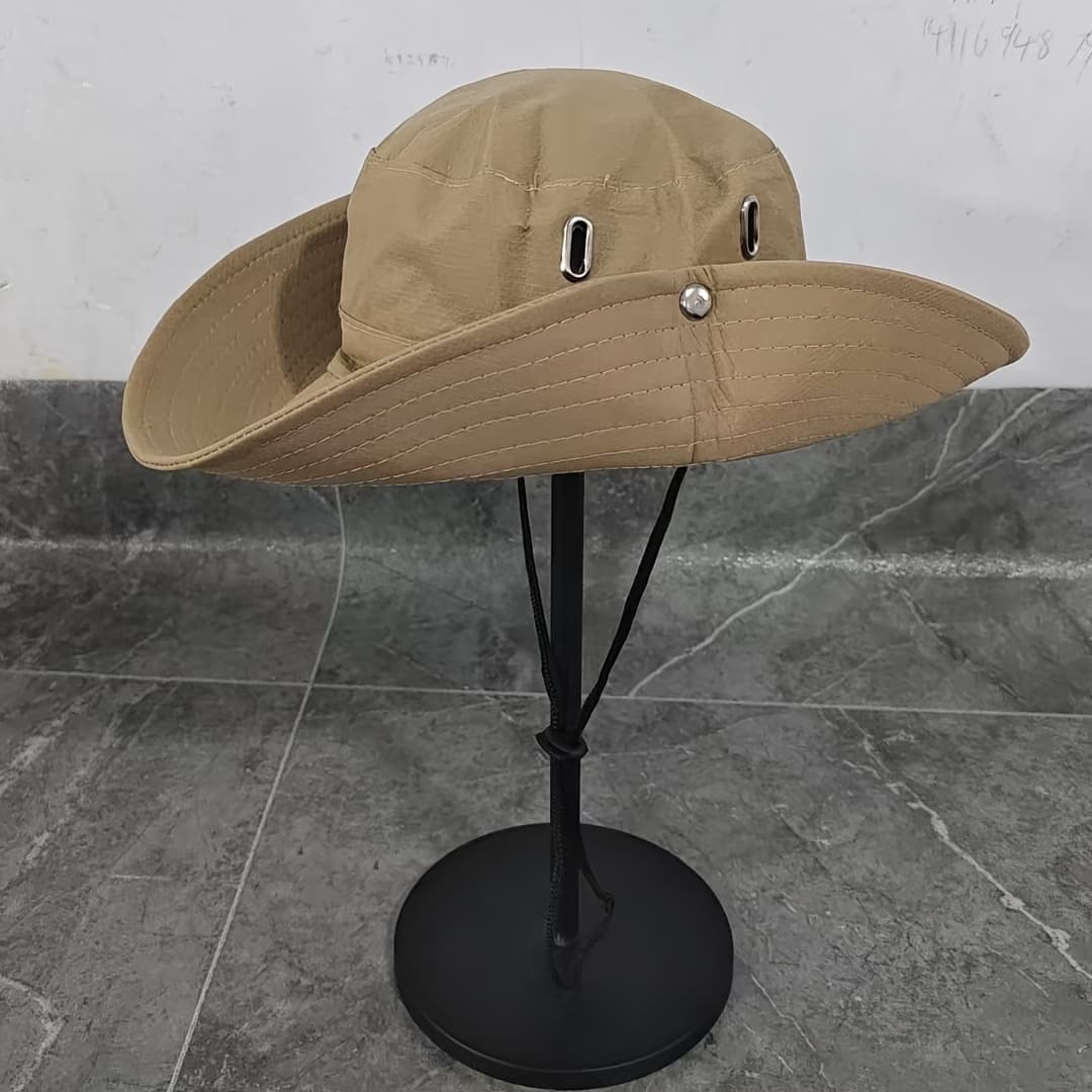 TEMU Spring Summer , Drawstring Adjustable Fisherman Hat, Outdoor Travel Camping Best Couple Style Hat, Hat, 2 Styles
