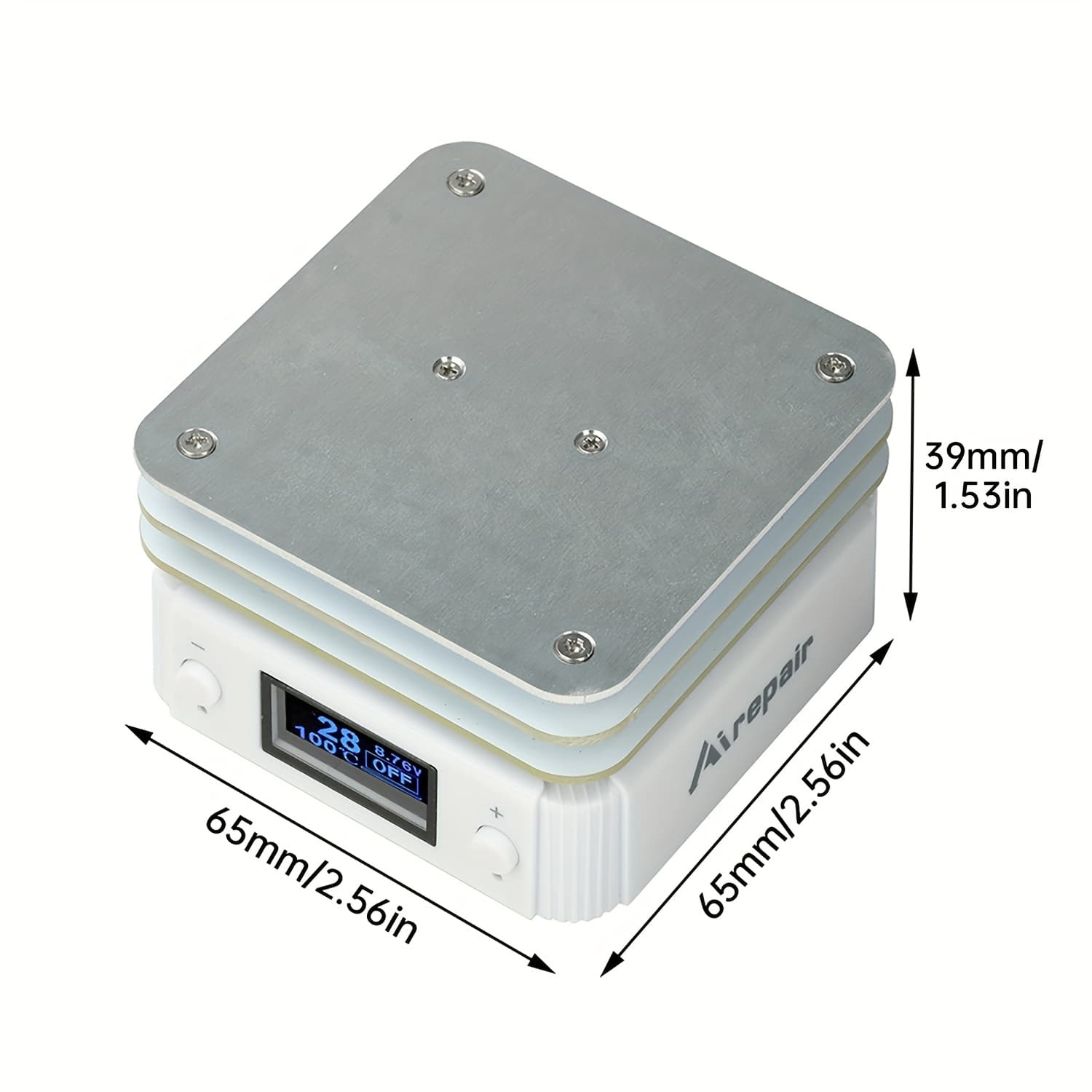 TEMU 1set Portable Mini Welding Table Display & Adjustable Temperature - Pd65/20 Suitable For Pcb Soldering, Preheating, Surface Mounting, - For Hobbyists, Electronics Repair,