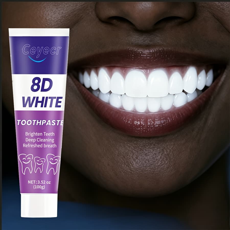 TEMU 8d Toothpaste, Hydroxyapatite Purple Toothpaste. Deep Cleansing Paste With Oil. Breath And Cares For Gums. Cleans Without Damaging Teeth. Refreshes Breath And. Provides Basic Cleansing.