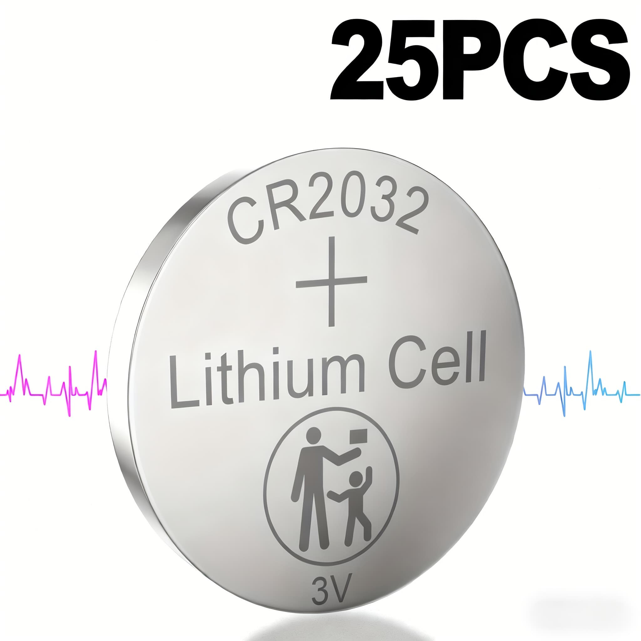 TEMU 20/25/40 Pack, Cr2032 Cr2025 3v Lithium Coin Batteries, Long-lasting Leak-proof Button Cell Battery For Car Key Fob Remote