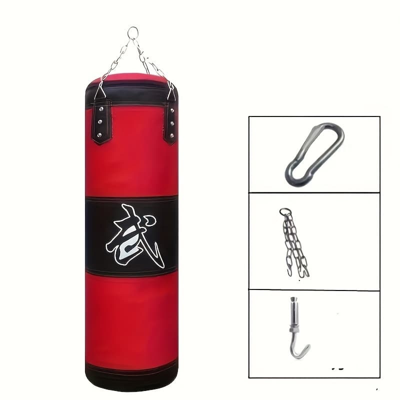 TEMU And Get 3 Accessories, A Hanging Hollow Oxford Cloth Punching Bag, Taekwondo Training Fitness Equipment, With 3 Different Sizes And Options.