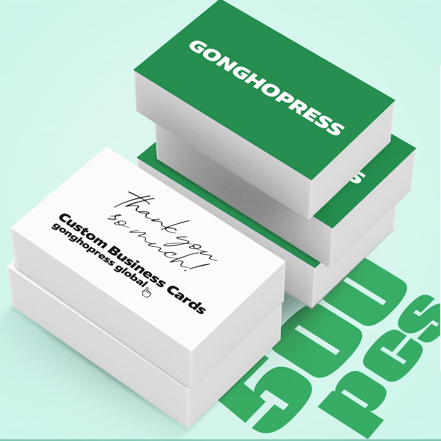 TEMU 200-500 Custom Business Cards, Paper With Matte Lamination, Personalized Your Buissness Logo , Grateful Text On, Hang Tag Sign, Thank You Gift Card