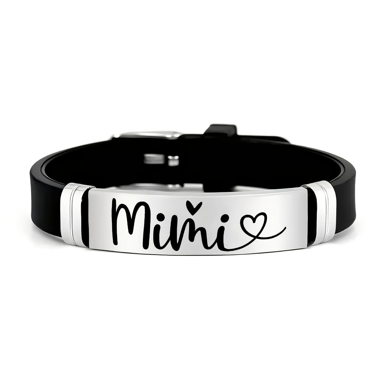 TEMU The Personalized 202 202 Stainless Steel And Silicone Bracelet From Mimi Is Wear And An Ideal Gift For Mimi