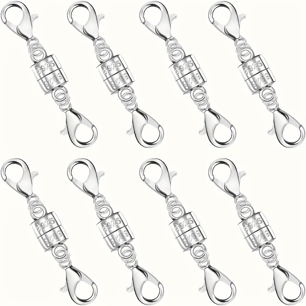 TEMU S925 Double Lobster Magnetic Clasps For Necklaces, Including Magnetic Closures For Extending Bracelets And Necklaces