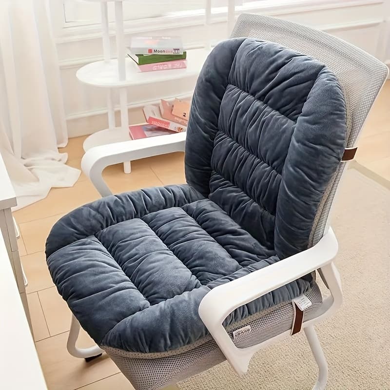 TEMU Ergonomic Office Chair Cushion - Thick, Comfortable Seat And Back Support Pad For Long Sitting - For Home And Car Chairs (cushion ), Suitable For Office, Rocking, , New Year's Gift