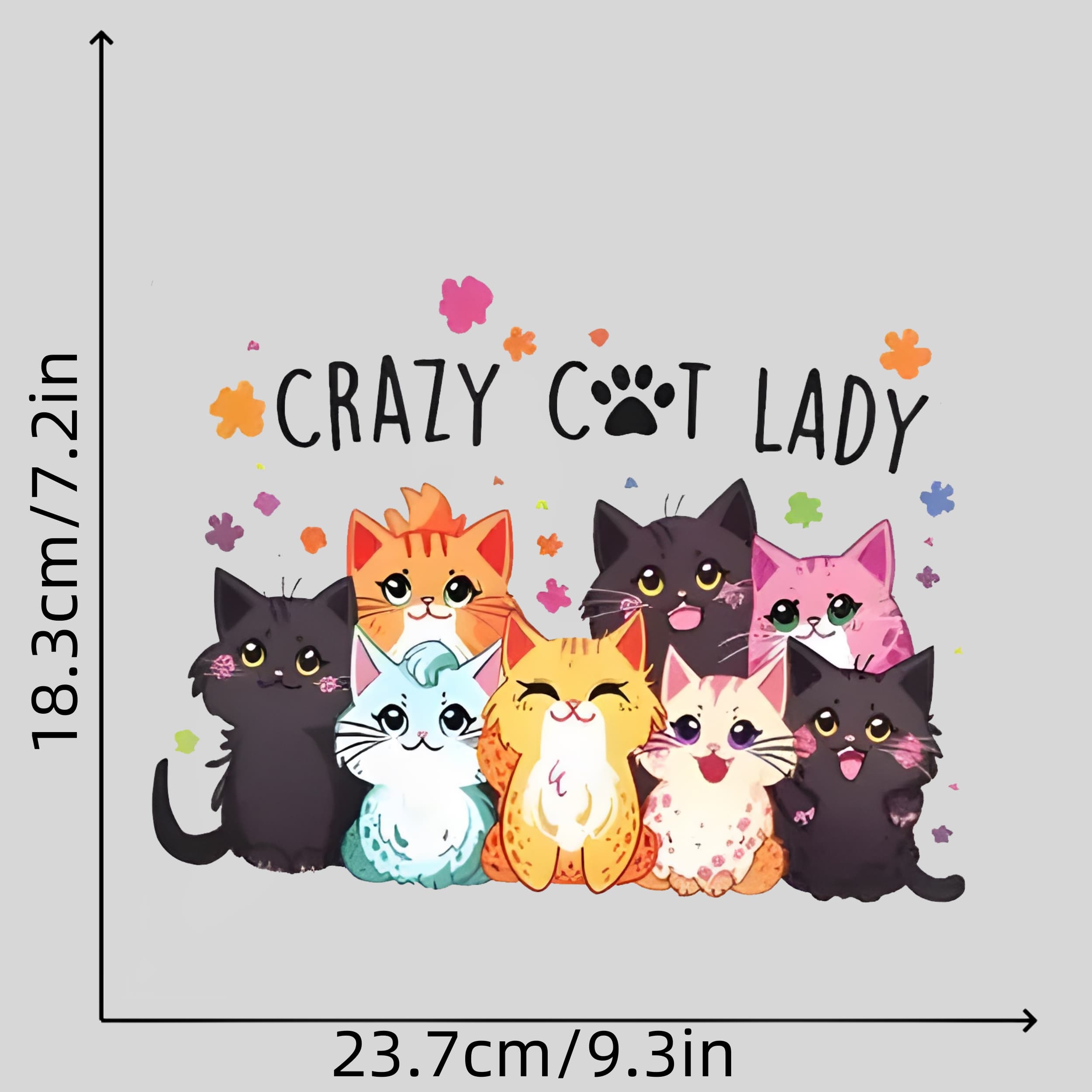 TEMU Cute Cat Heat Transfer Stickers, Heat Transfer Stickers For Clothes, Make T-shirts, Pillow Decorations, Clothing Items And Stickers