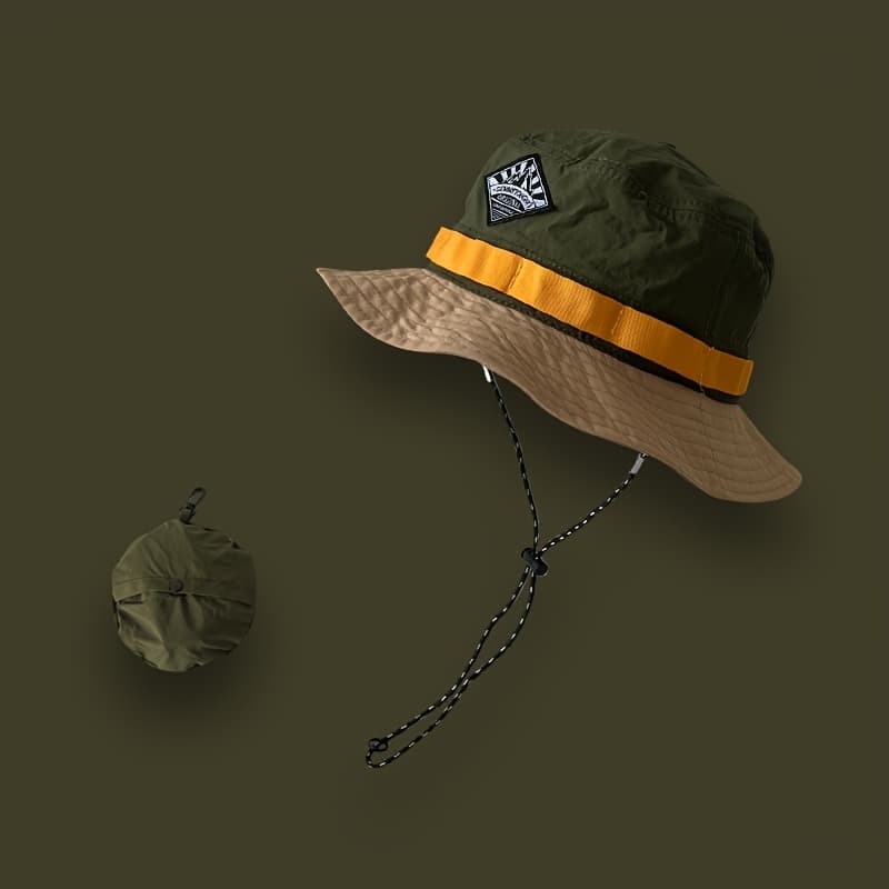 TEMU Japanese Contrast Quick-dry Fisherman Hat Women's Summer Outdoor Sunshade Foldable Mountaineering Casual Bucket Hat