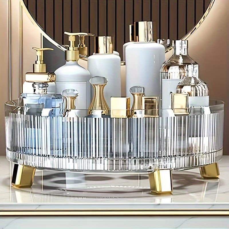 TEMU 360° Deluxe Rotating Makeup Organizer - Effortlessly Access Your , Perfect For Vanity, Countertops, Spacious Enough For Perfumes2025，christmas And New Year Gifts For Women