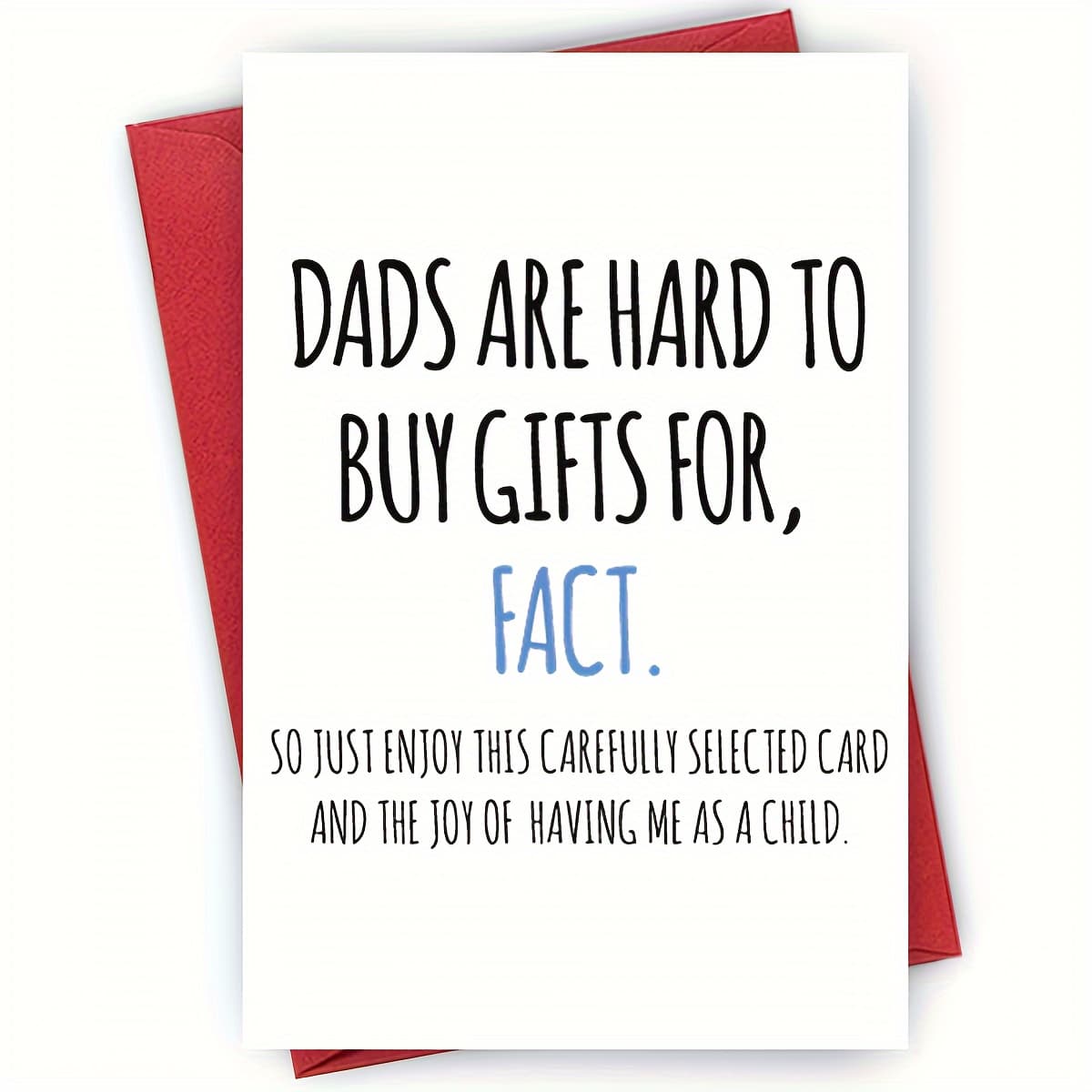 TEMU Dad - Greeting Card For Father's Day, Birthday & Christmas | Stationery Gift, , Greeting Card