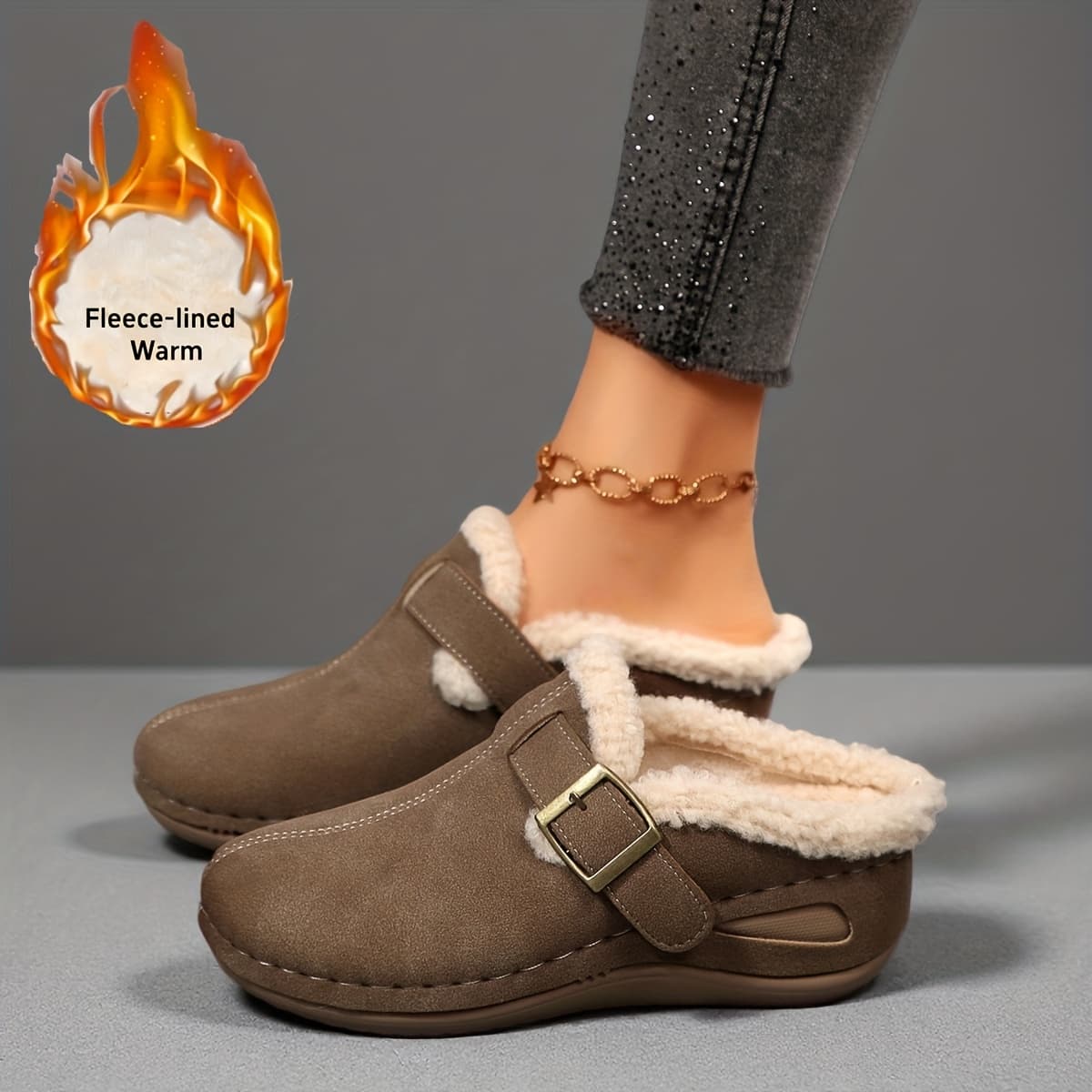 TEMU Women's Shoes Fleece-lined Winter Comfortable Versatile Fashionable, Women Shoes